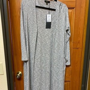 Light Gray Long Cardigan